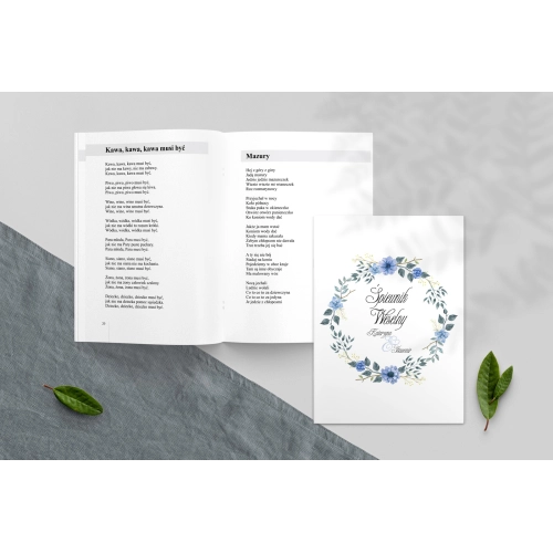 Śpiewnik Weselny - Akwarelowe Wianki Motyw 2