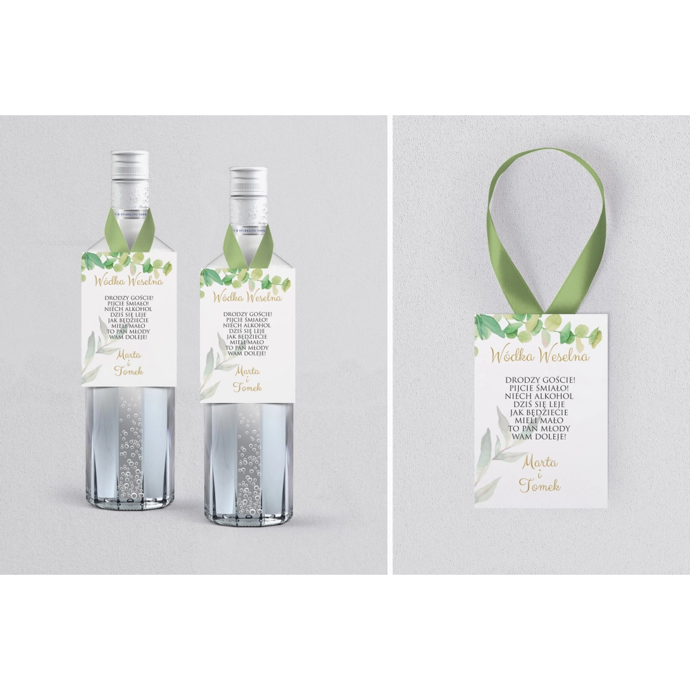 Zawieszka na alkohol Liście - Motyw 4