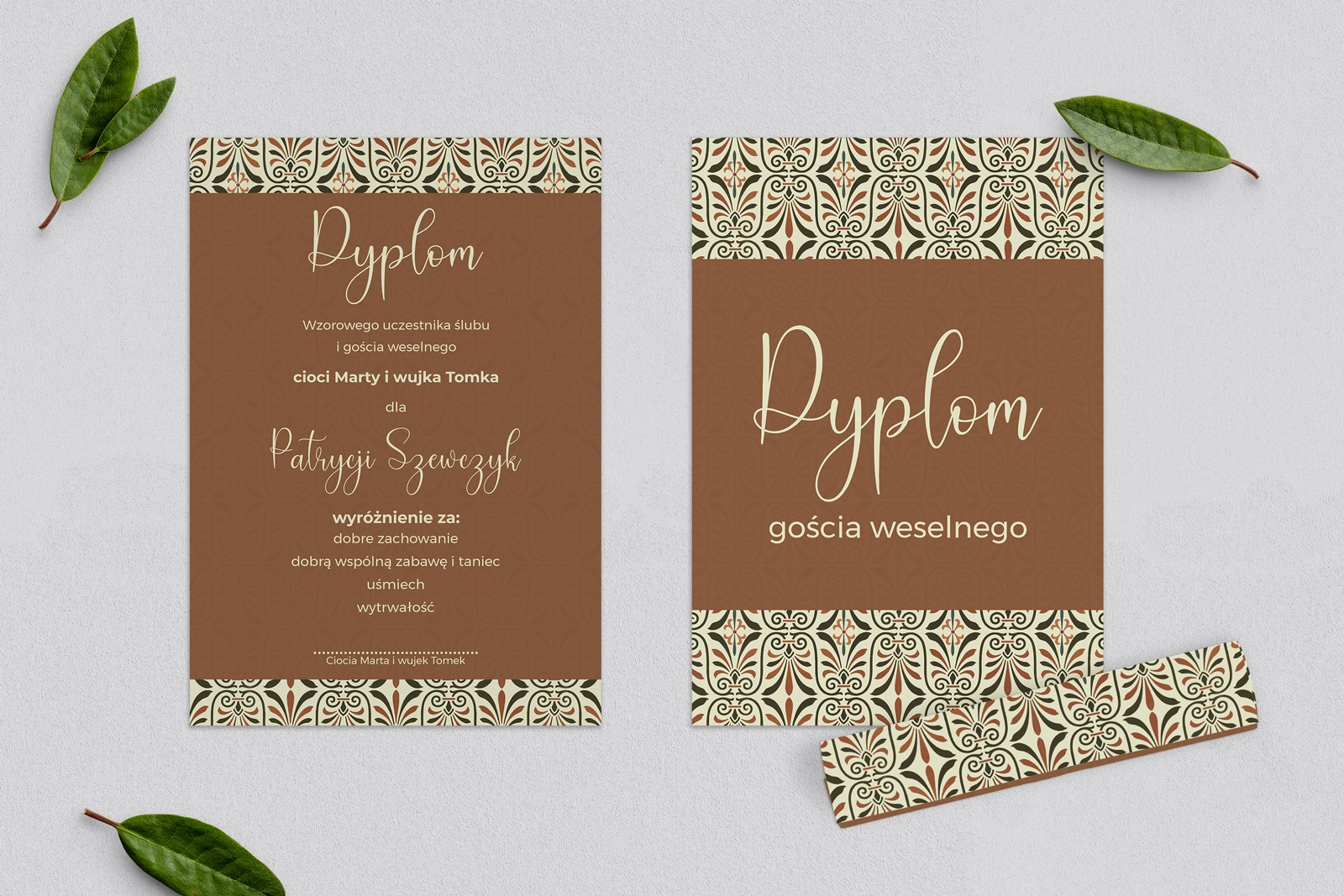 Dyplomy dla Dzieci - Vintage Motyw 3