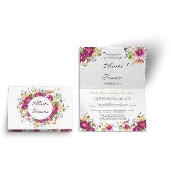 Zaproszenie ślubne Radosny Dzień - Motyw 5