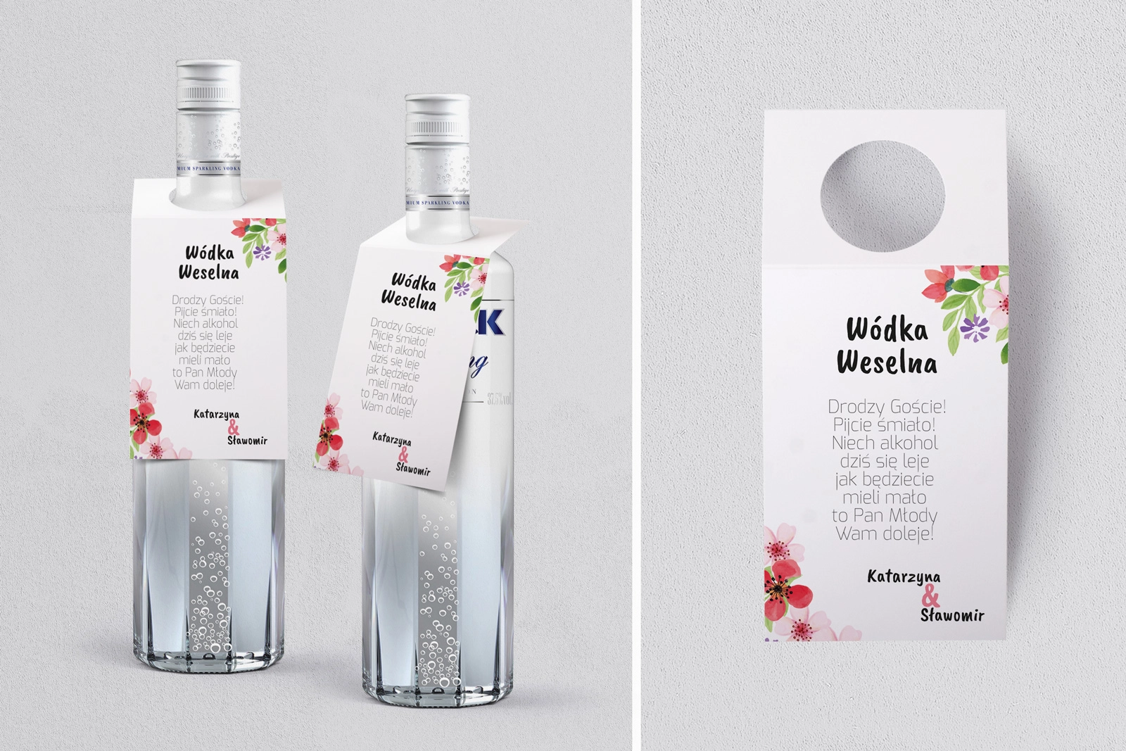 Zawieszka na alkohol oczko Bukiety Motyw 17