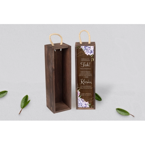 Prośba o Świadkowanie - SNW brązowa Flowers & Frame Motyw 1