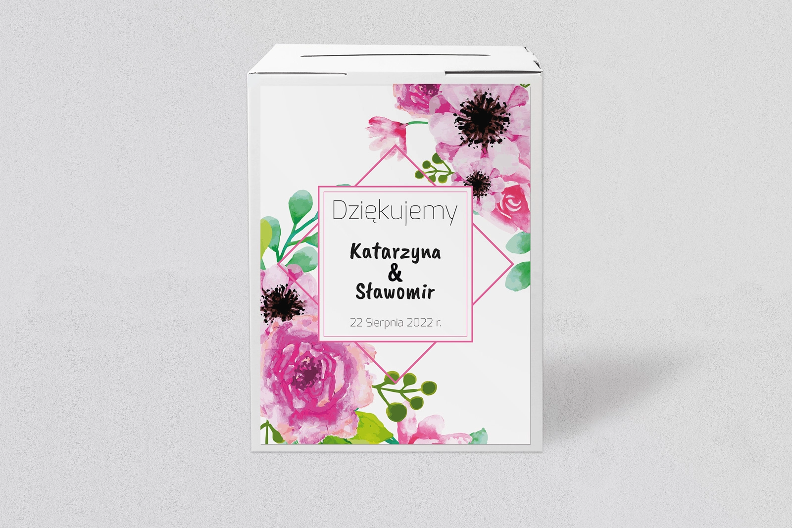 Pudełko na koperty i pieniądze Bukiety Motyw 10