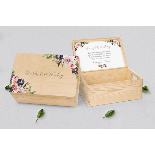 Koszyczek ratunkowy weselny naturalny - PasteLove Motyw 4