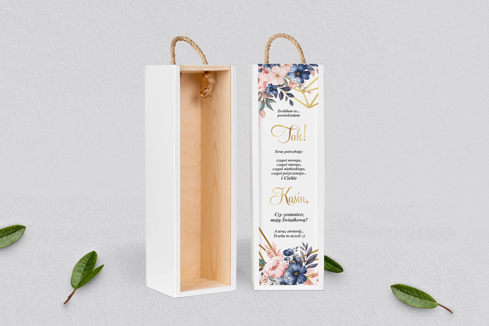 Prośba o Świadkowanie - SNW biała Geometryczne Serce - Motyw 2