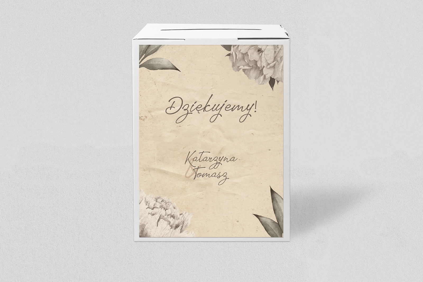 Pudełko na koperty i pieniądze Old Fashion Motyw 1