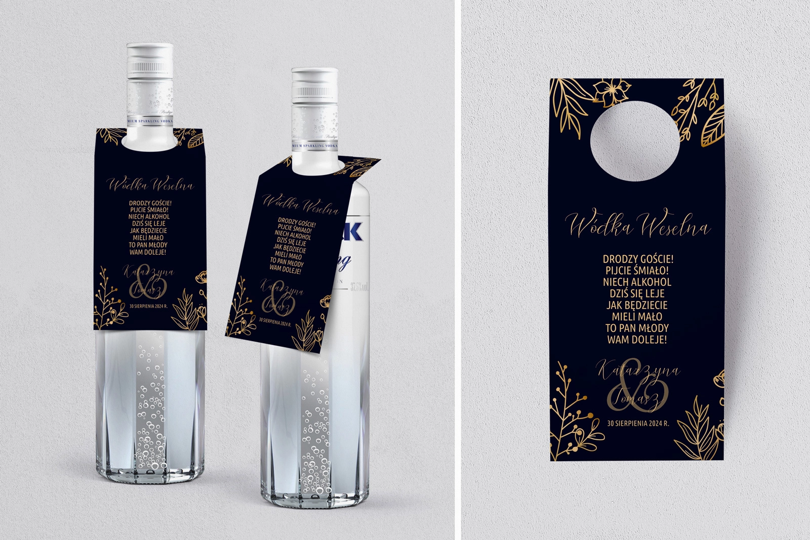 Zawieszka na alkohol oczko Goldish Motyw 2