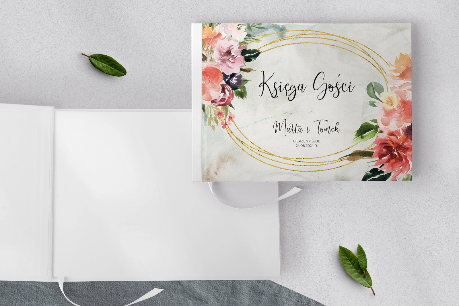 Księga Gości Weselnych Spring Love Motyw 3