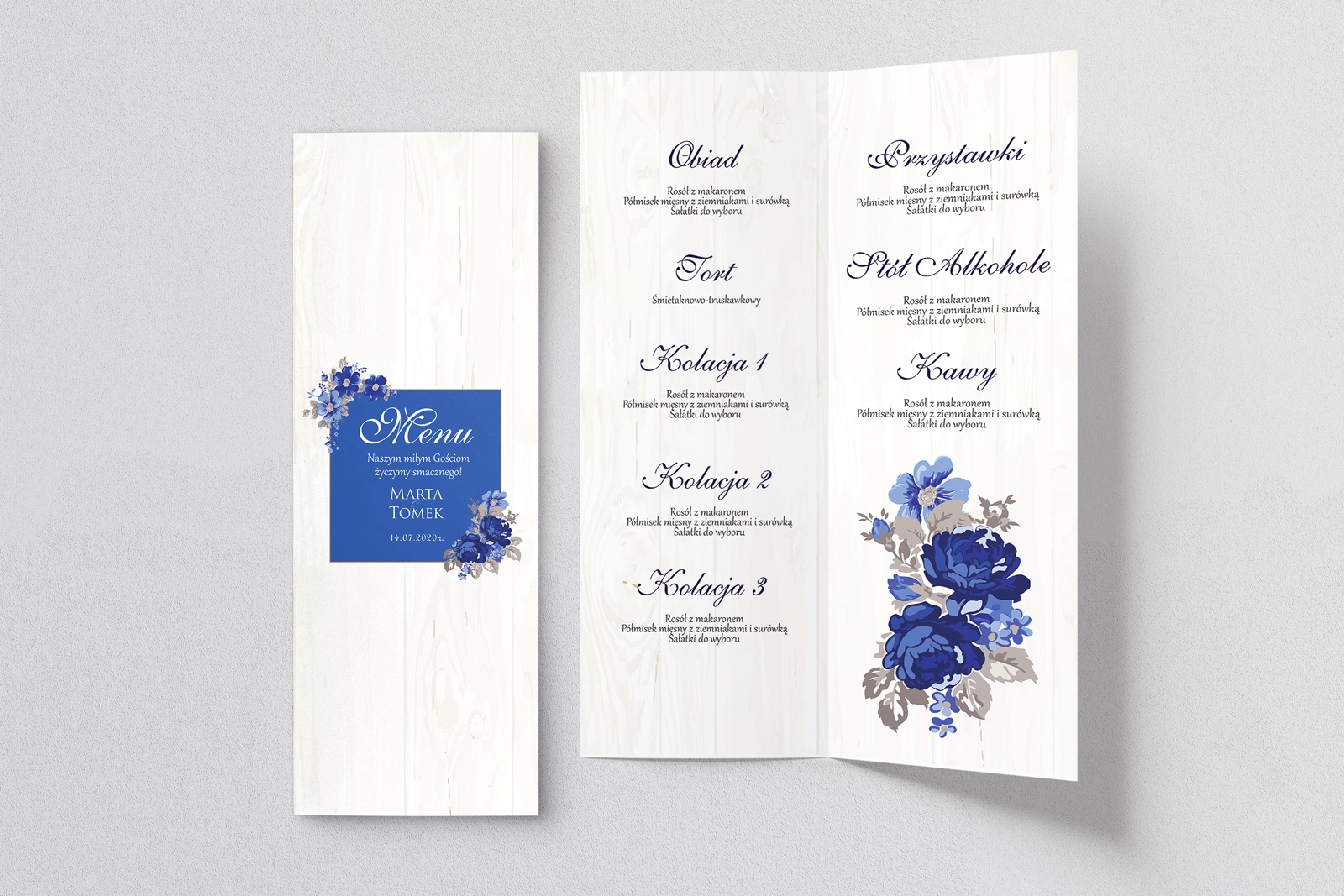 Menu Weselne Biała Stodoła - Motyw 4