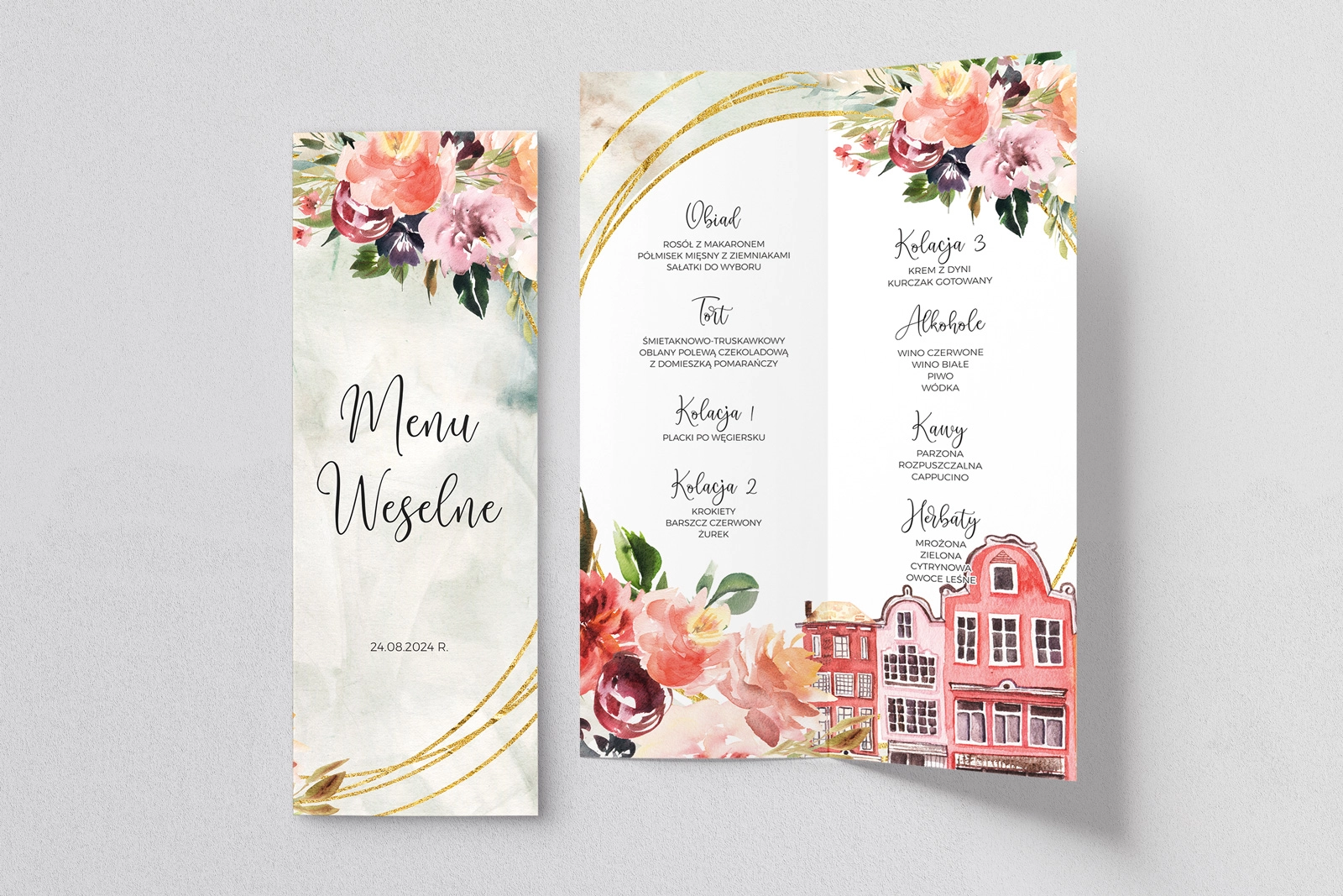 Menu Weselne Spring Love - Motyw 5