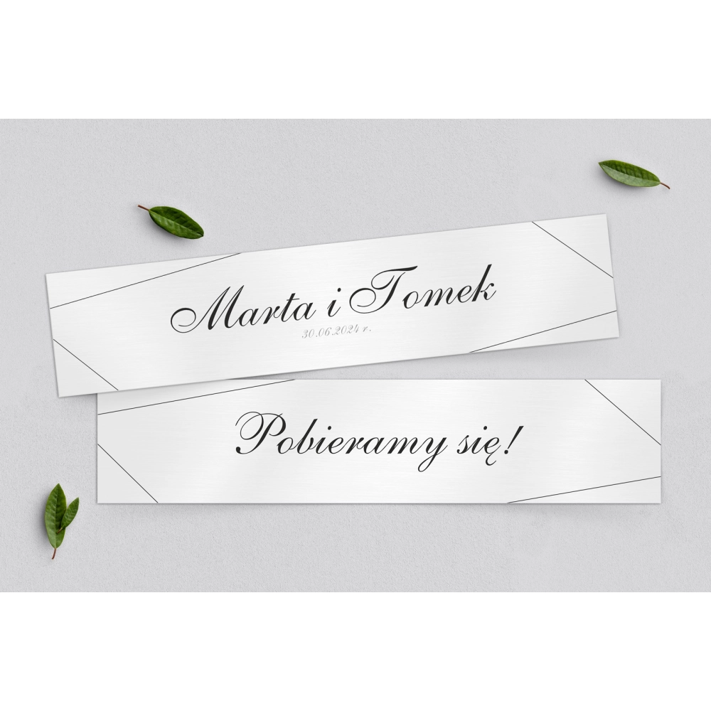 Tablice Rejestracyjne 2 szt. - Elegance Motyw 1