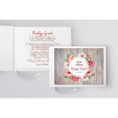 Księga Gości Weselnych Rustical Motyw 3