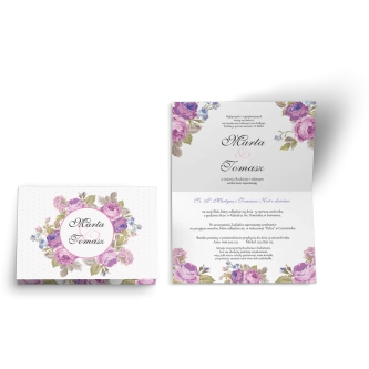 Zaproszenie ślubne Radosny Dzień - Motyw 1