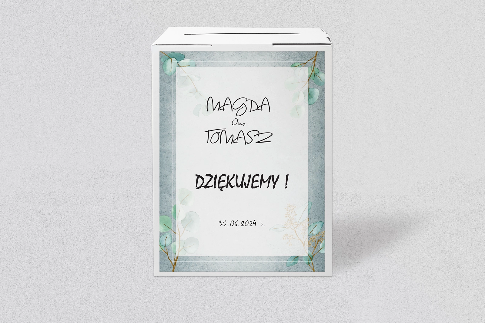 Pudełko na koperty i pieniądze Mgiełka Motyw 5