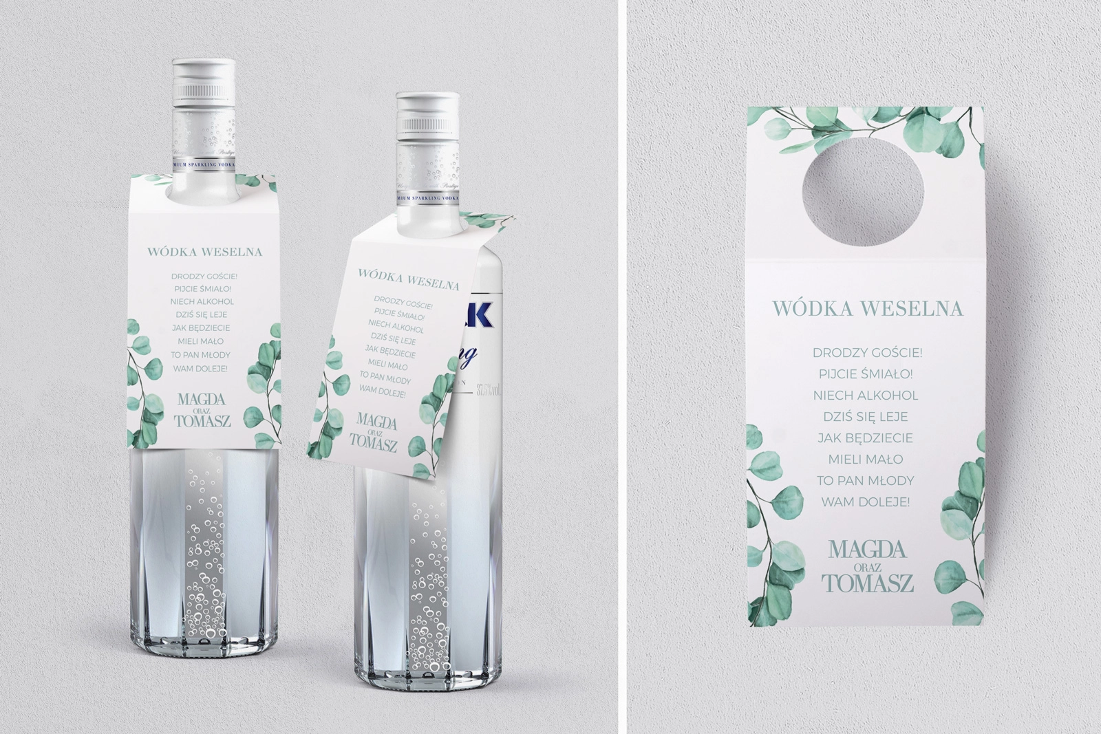 Zawieszka na alkohol oczko Eukaliptus Motyw 2