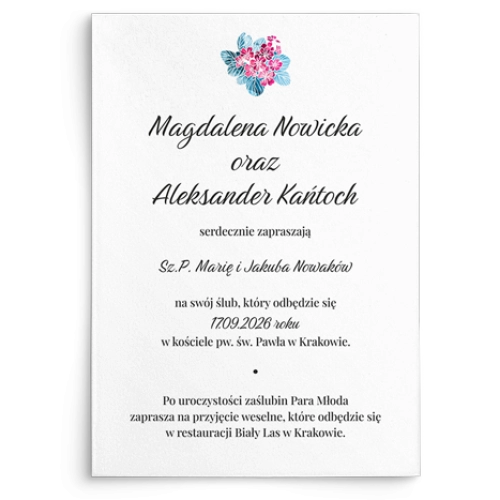 Zaproszenia ślubne Nature's Kiss - Motyw 2