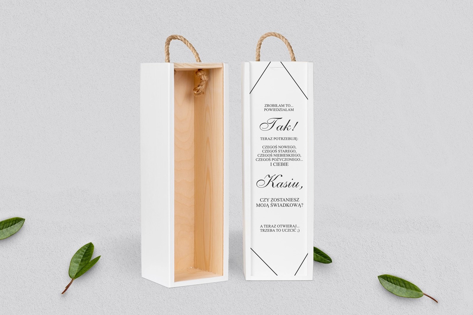 Prośba o Świadkowanie - SNW biała Elegance Motyw 1