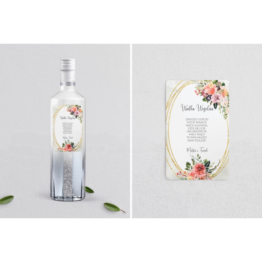 Naklejki na alkohol - Spring Love - Motyw 3