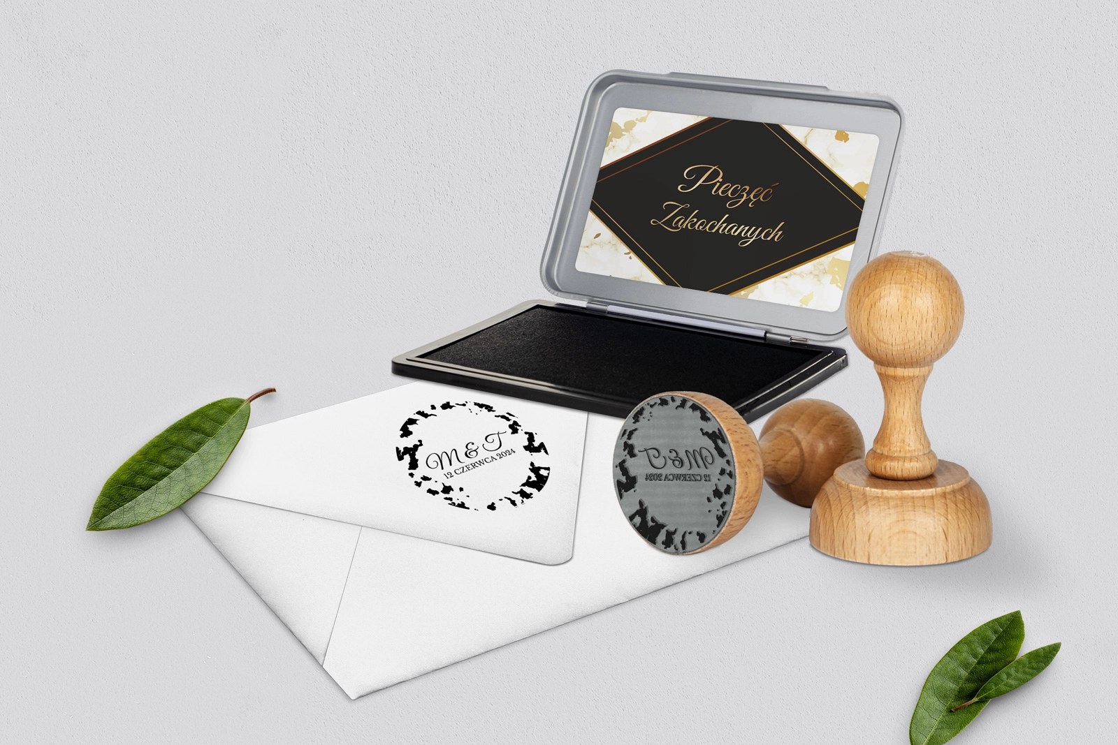 Pieczątka Marmur & Złoto - Motyw 5