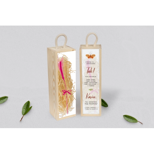 Prośba o Świadkowanie - SNW Akryl naturalna Butterflies - Motyw 4