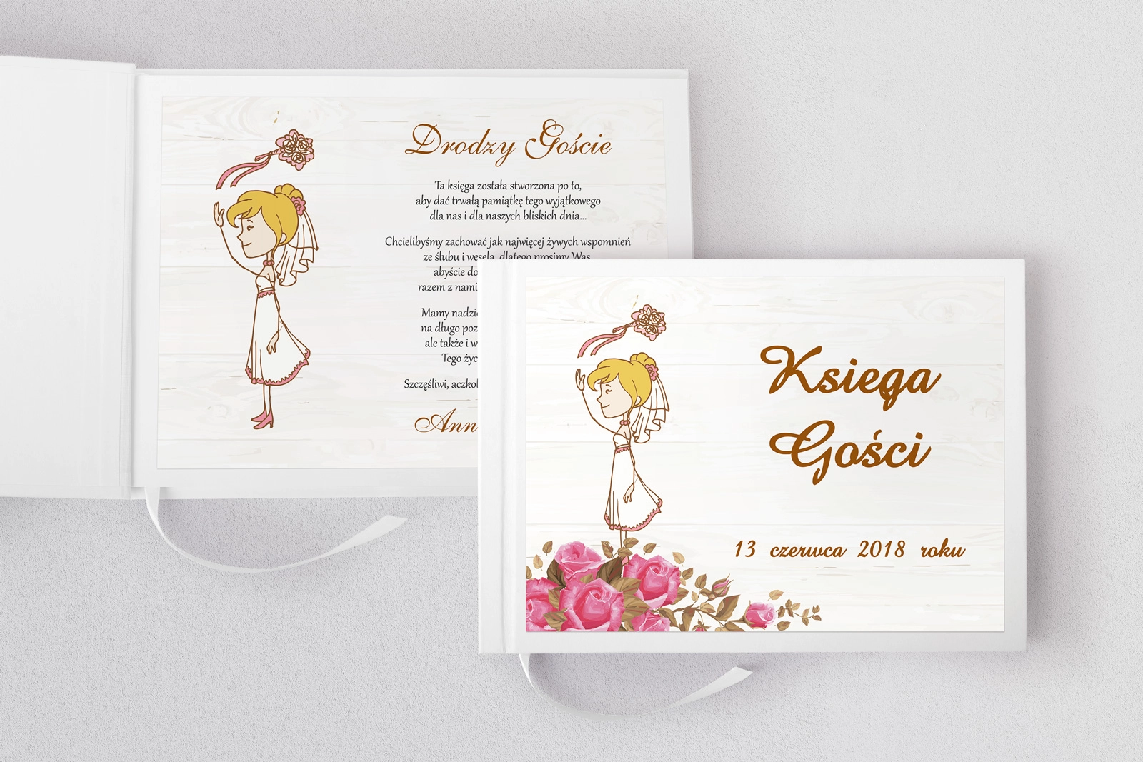 Księga Gości Weselnych Naturalna Miłość Motyw 14