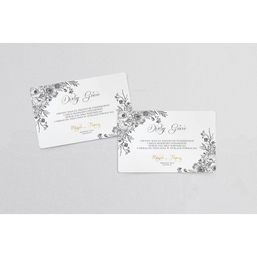 Naklejki na ciasto weselne Adore - Motyw 1