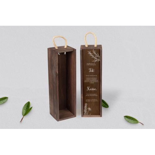 Prośba o Świadkowanie - SNW brązowa Fiori Motyw 1