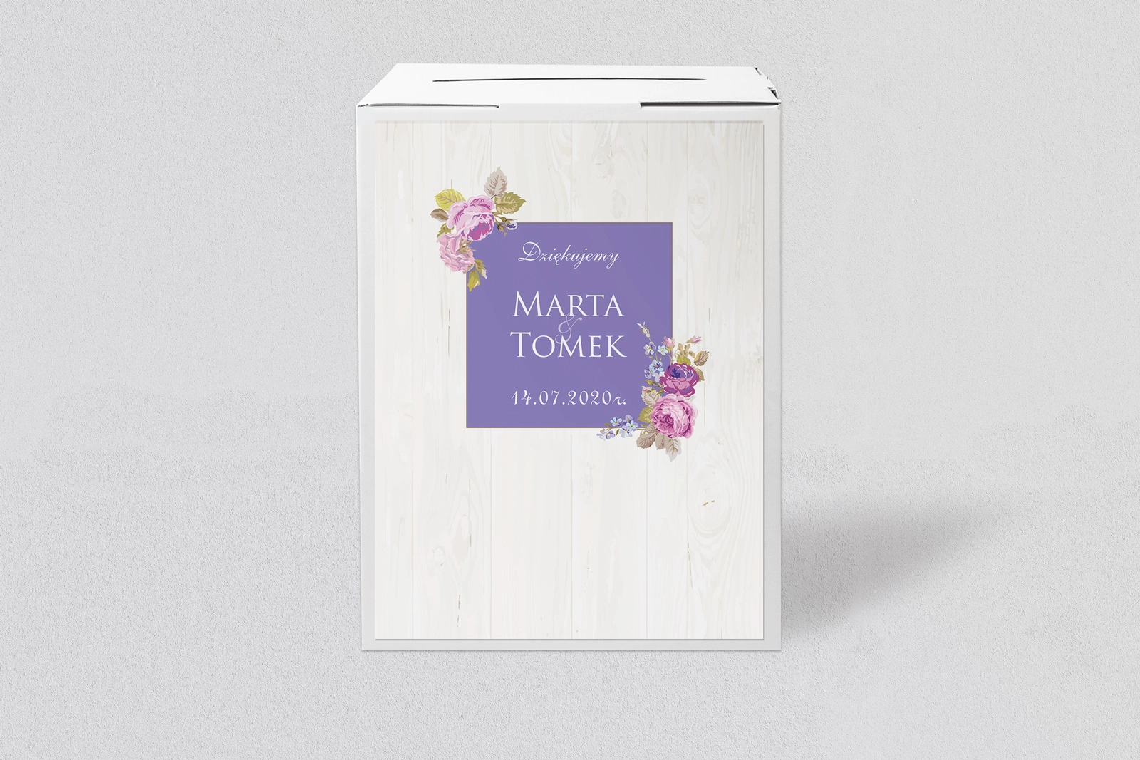 Pudełko na koperty i pieniądze Biała Stodoła - Motyw 6