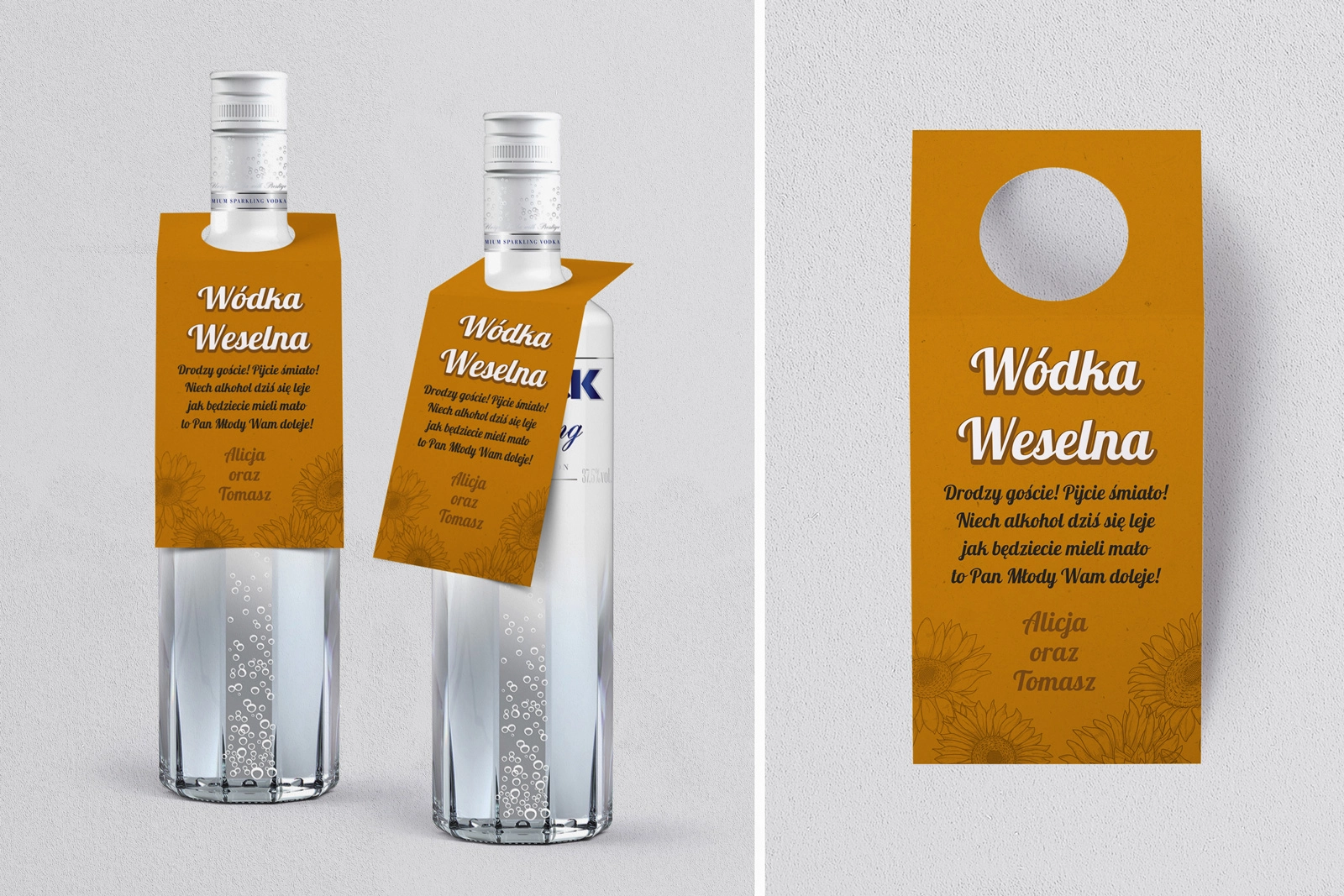 Zawieszka na alkohol oczko Sunflowers Motyw 3