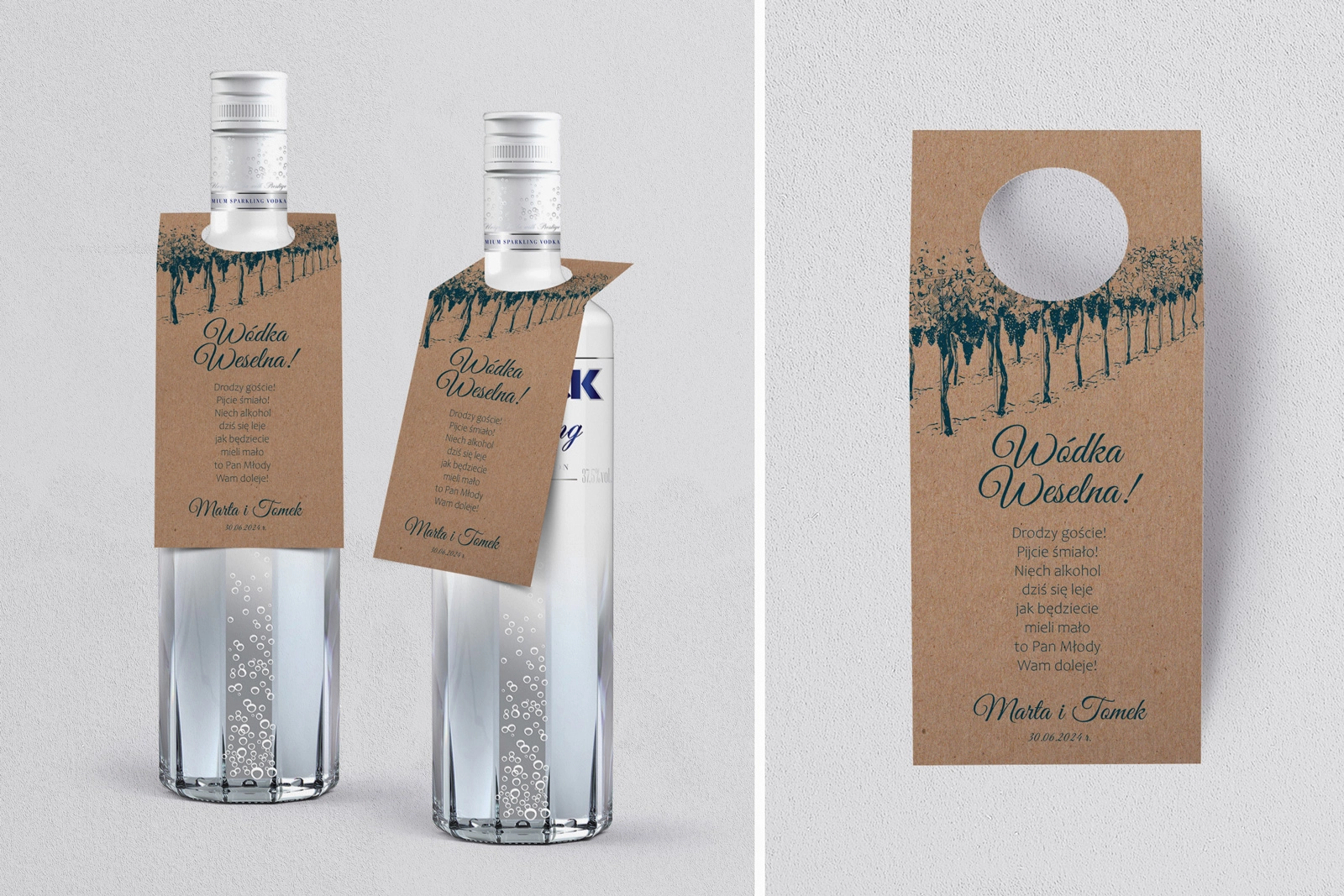 Zawieszka na alkohol oczko Natura Kraft Motyw 2