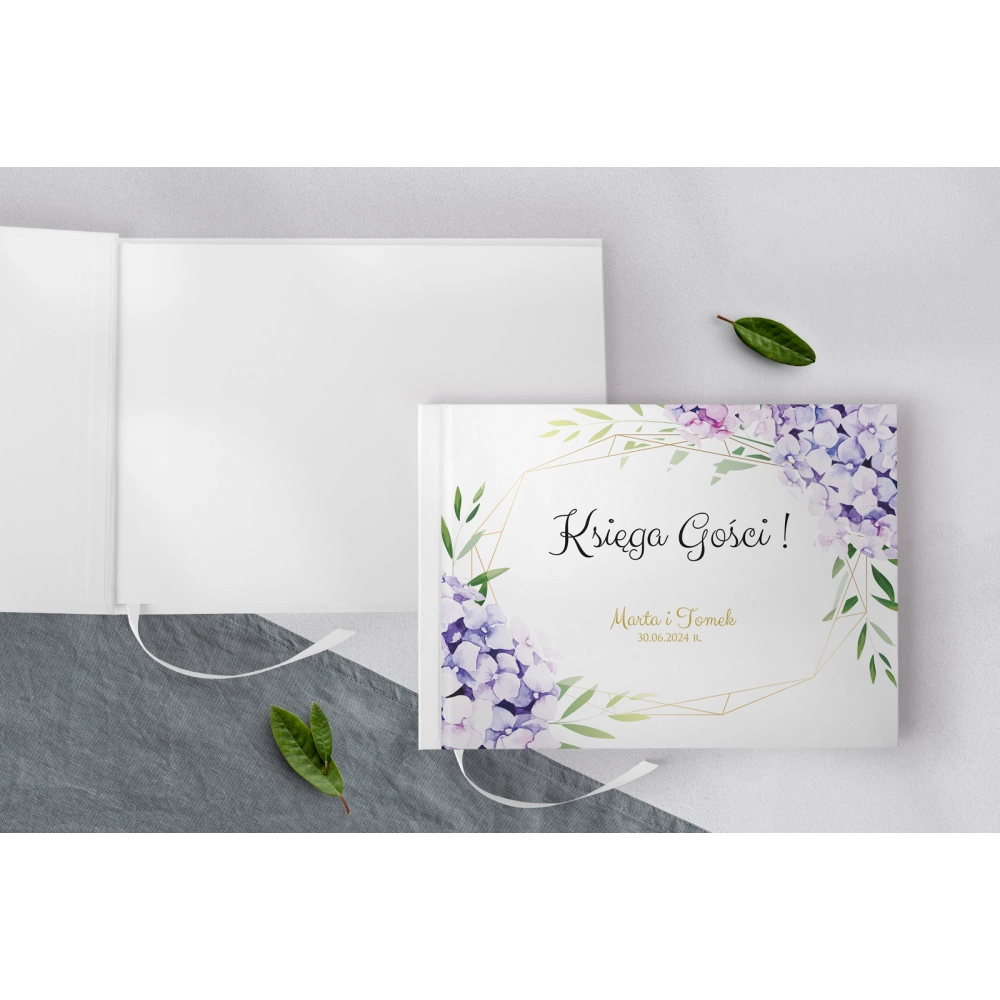 Księga Gości Weselnych Flowers & Frame Motyw 1
