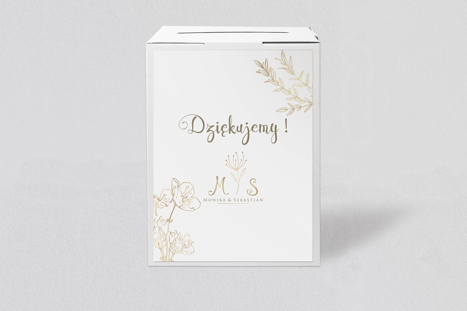 Pudełko na koperty i pieniądze Fiori Motyw 3