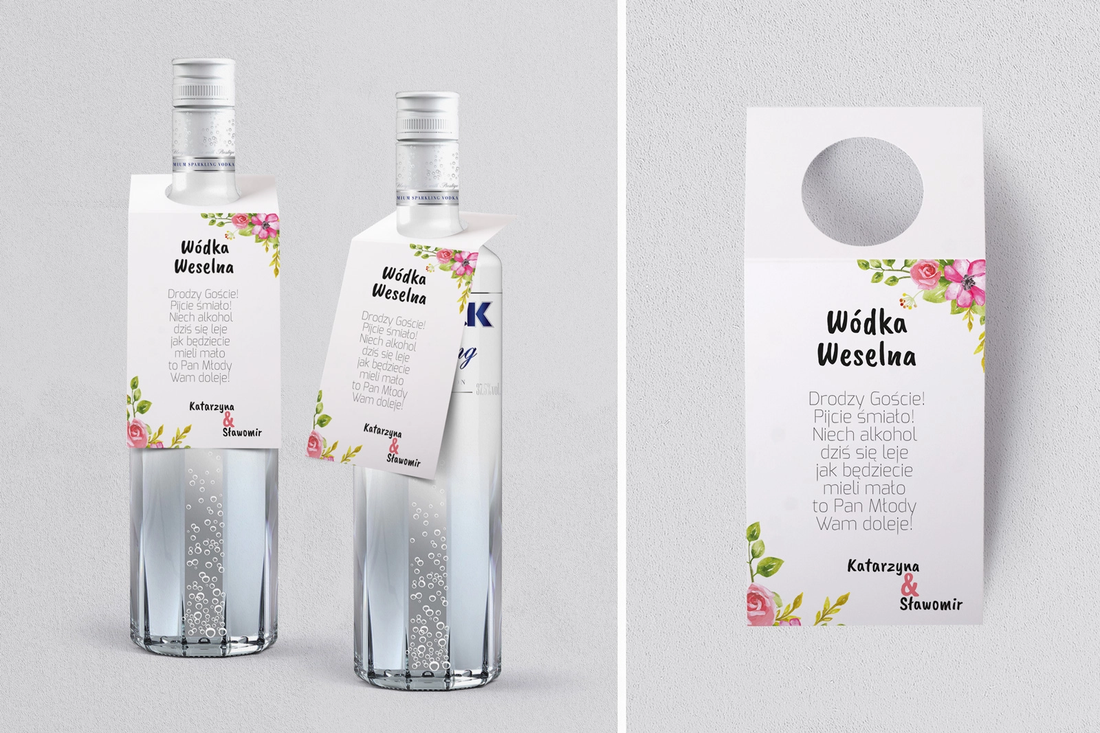 Zawieszka na alkohol oczko Bukiety Motyw 8