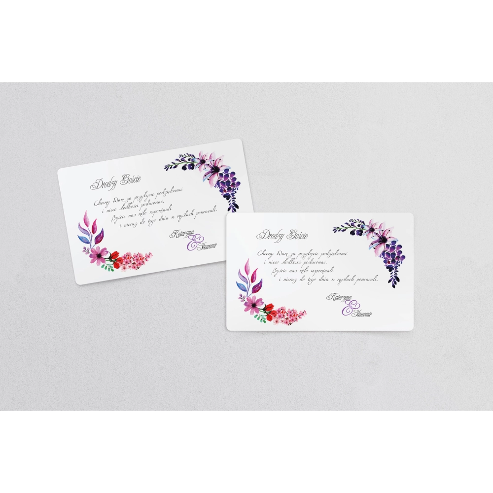 Naklejki na ciasto weselne Akwarelowe Wianki Motyw 7