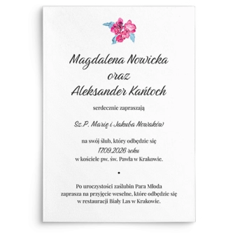 Zaproszenia ślubne Nature's Kiss - Motyw 3