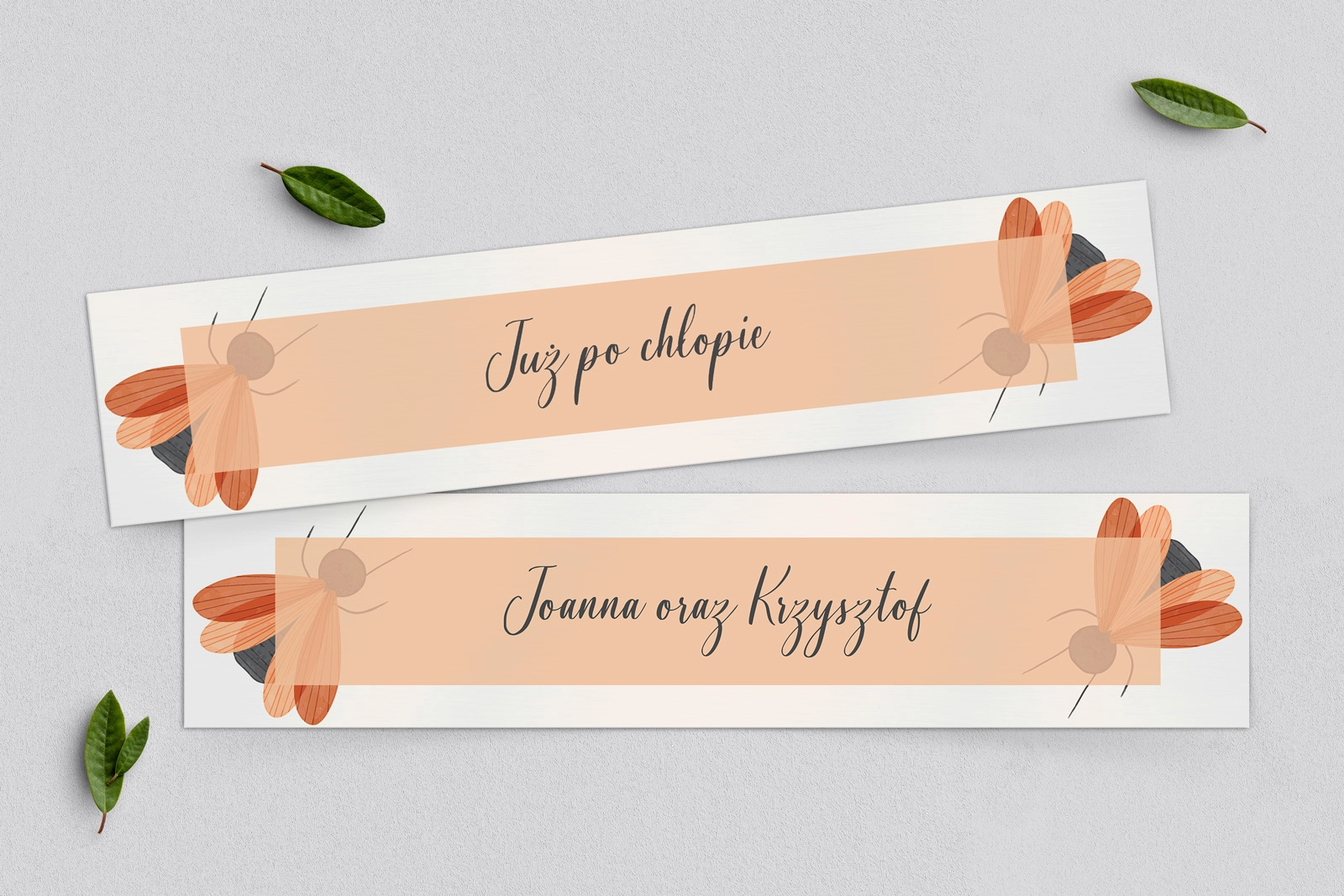 Tablice Rejestracyjne 2 szt. - Butterflies Motyw 2