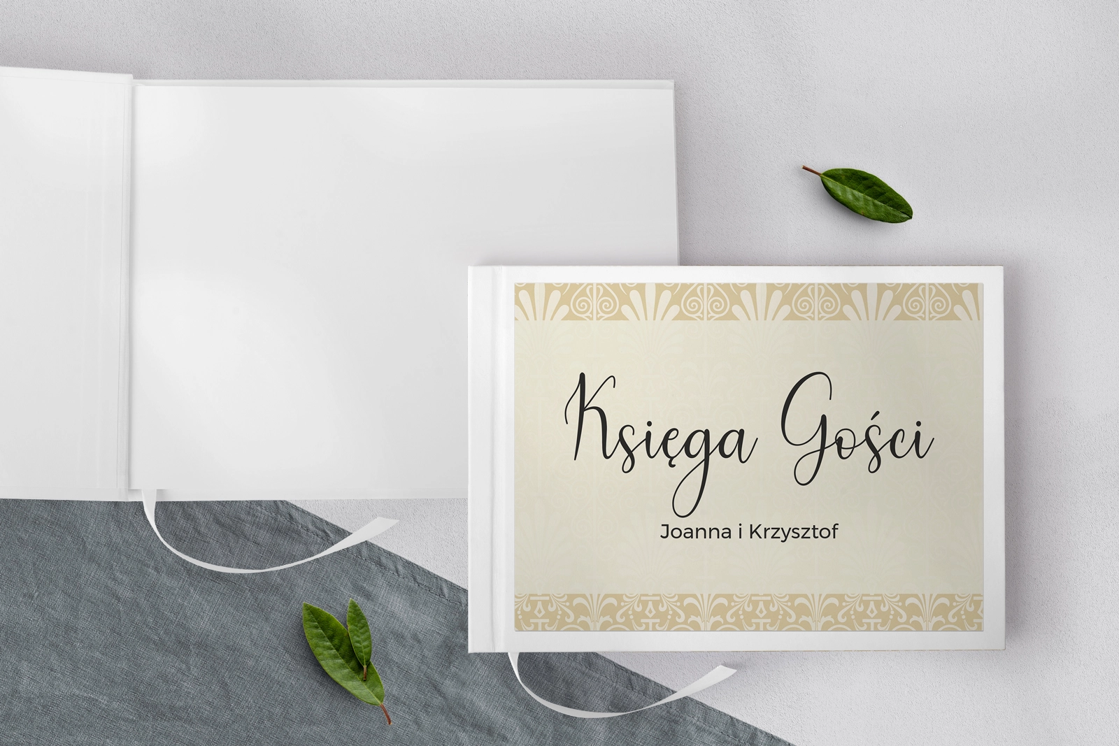Księga Gości Weselnych Vintage Motyw 1