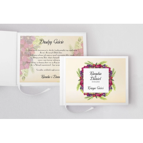 Księga Gości Weselnych Love Motyw 18