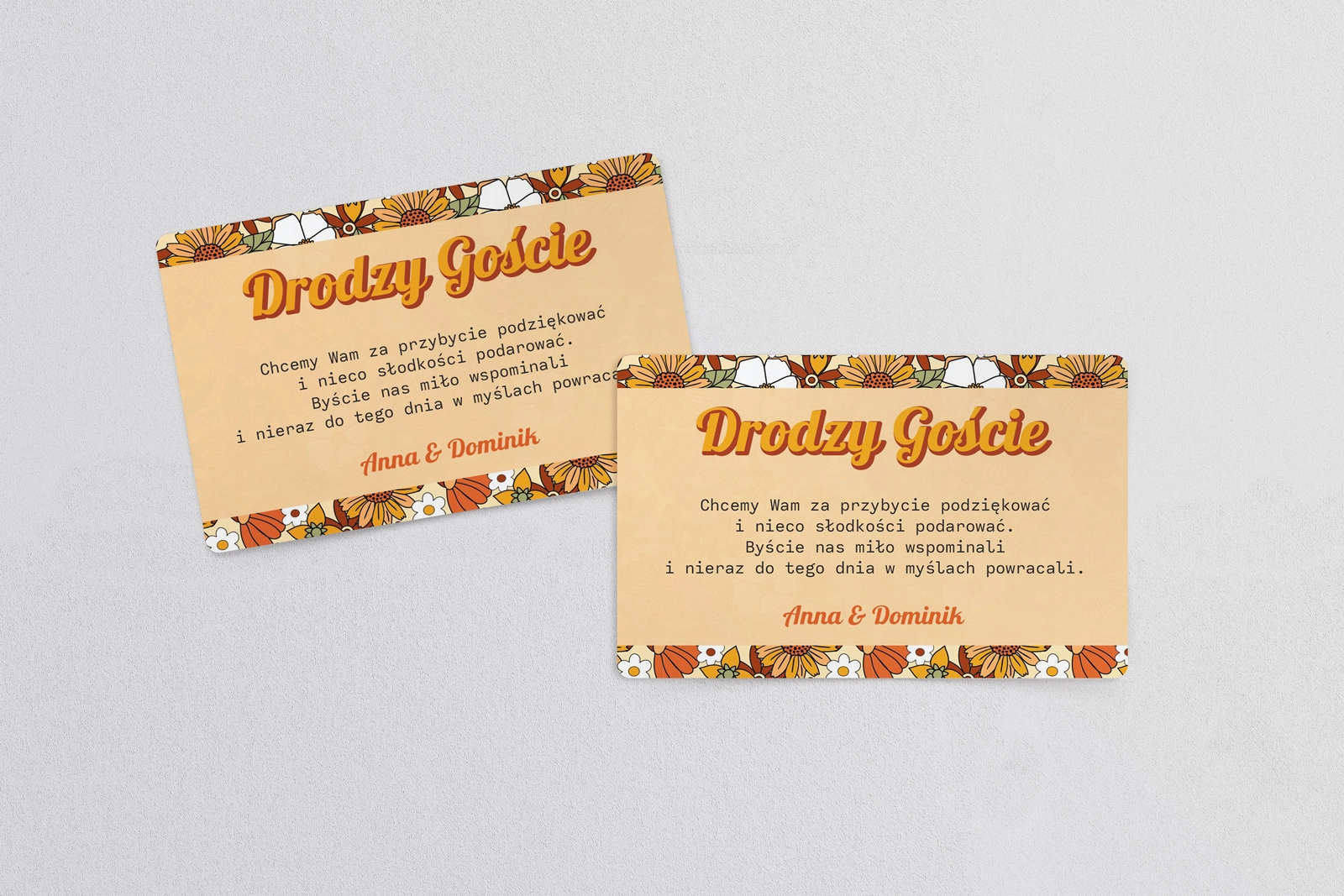 Naklejki na ciasto weselne Retro Style Motyw 1