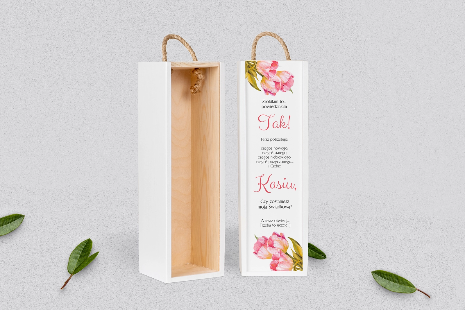 Prośba o Świadkowanie - SNW biała Sweet Love Motyw 4