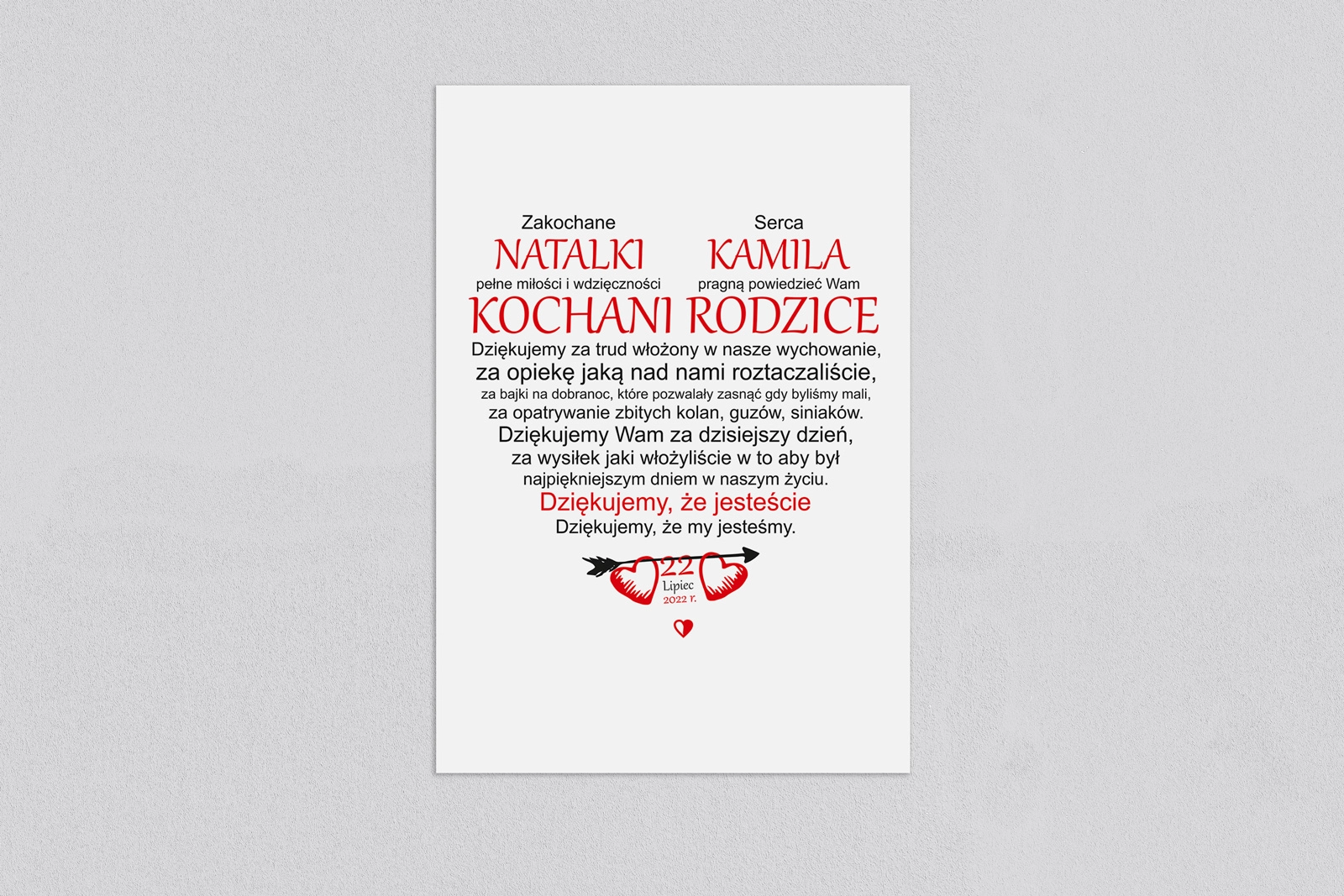 Obrazy z sercem - wzór 5