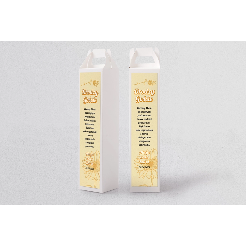 Pudełko na alkohol Sunflowers Motyw 1