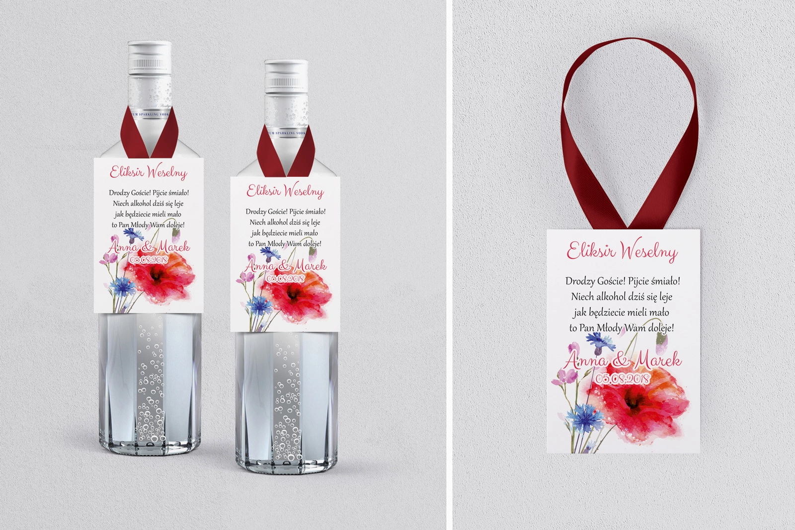 Zawieszka na alkohol Sweet Love - Motyw 2