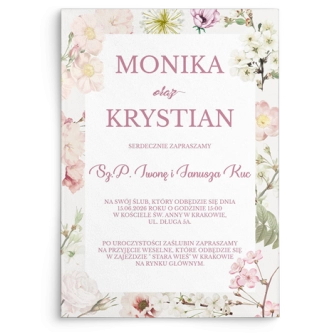 Zaproszenia ślubne Garden of Love - Motyw 3