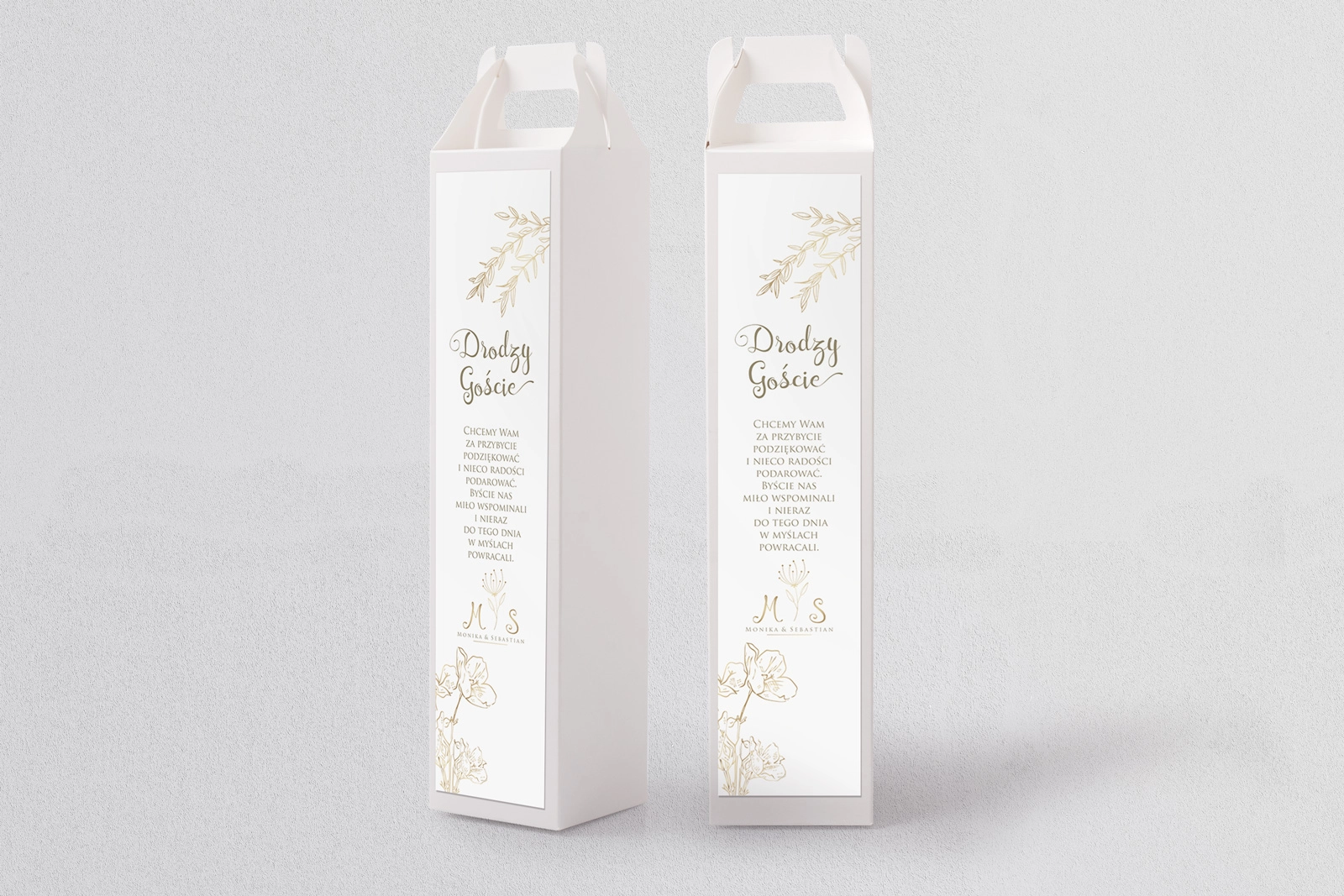 Pudełko na alkohol Fiori Motyw 3