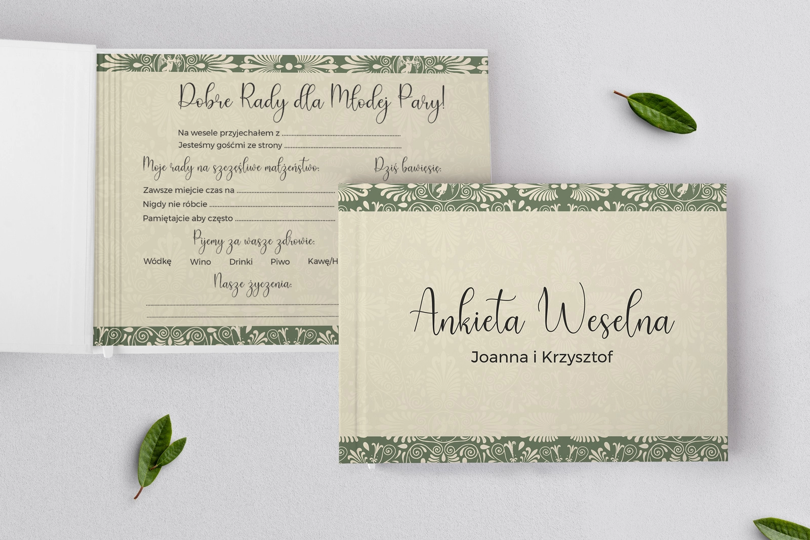 Ankieta Weselna - Vintage Motyw 2