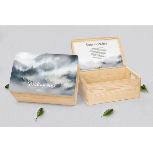 Skrzyneczka dla Rodziców - naturalna Forest - Motyw 5