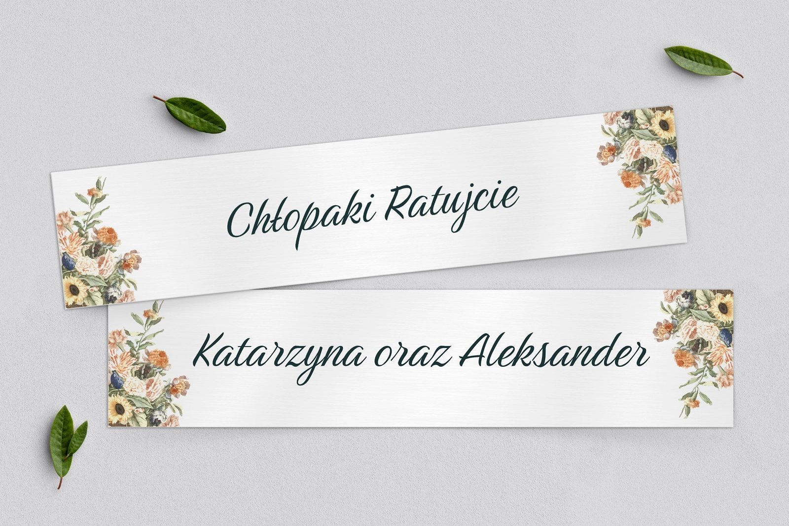 Tablice Rejestracyjne 2 szt. - Rustic Summer Motyw 2