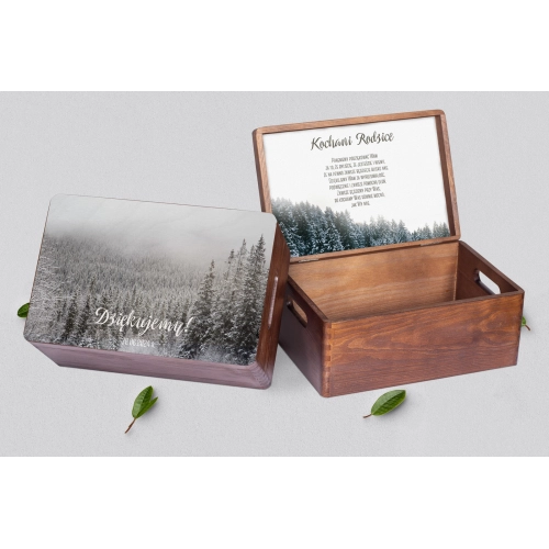 Skrzyneczka dla Rodziców - brązowa Forest - Motyw 4