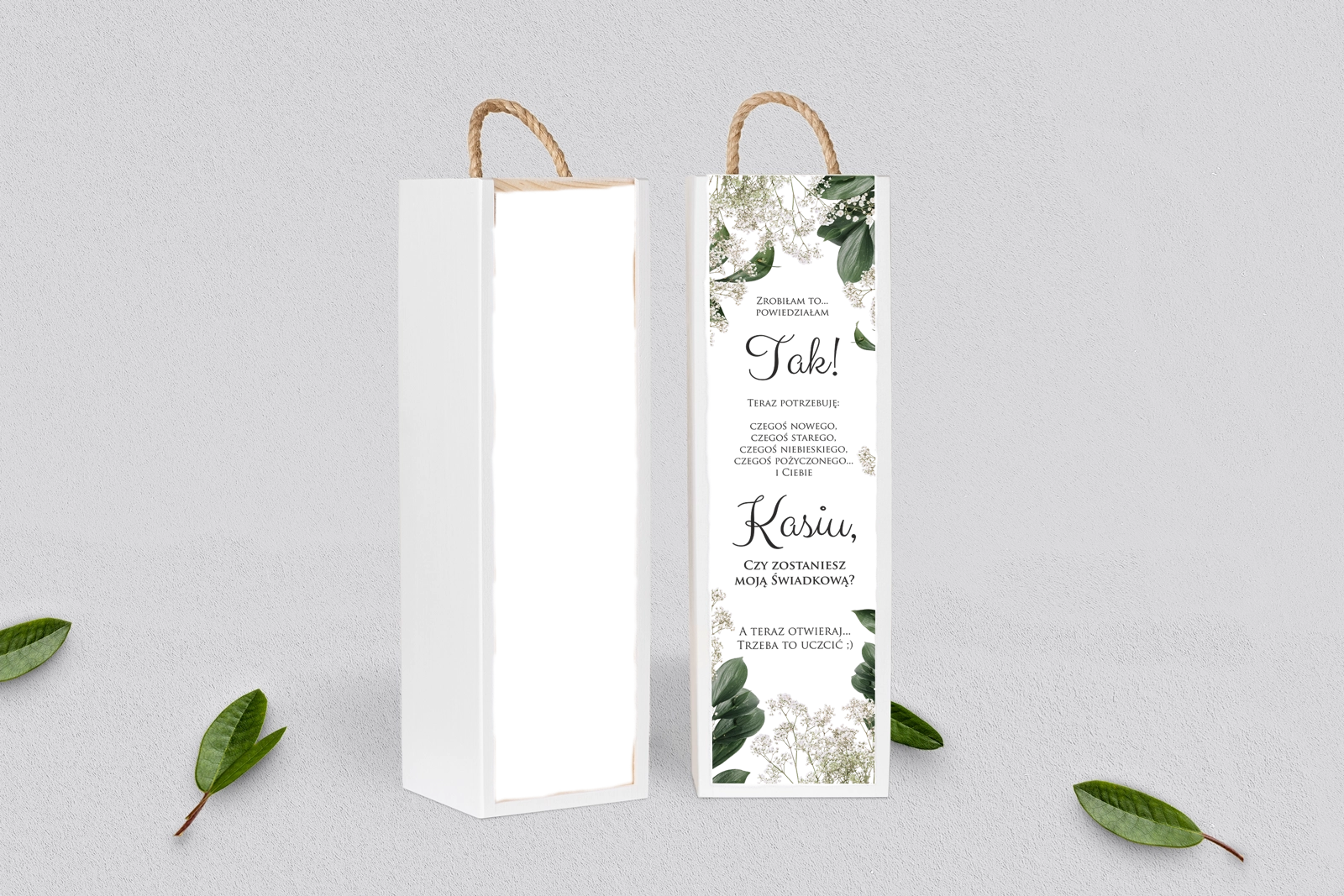 Prośba o Świadkowanie - SNW Akryl biała Soft Motyw 1